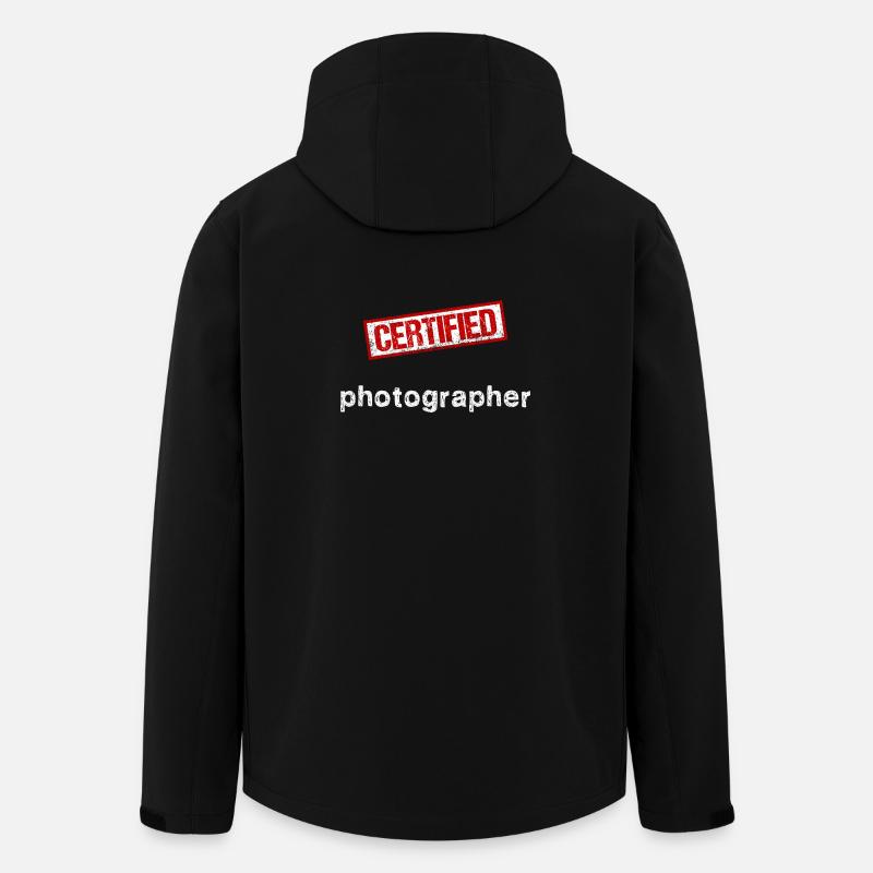 Photographer - Men’s Recycled Softshell Jacket by Stanley/Stella - black