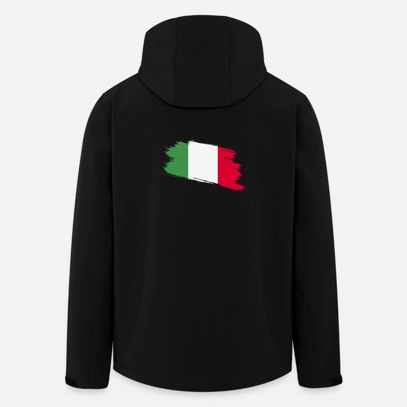 Italien - Recycelte Männer Softshell-Jacke von Stanley/Stella - Schwarz