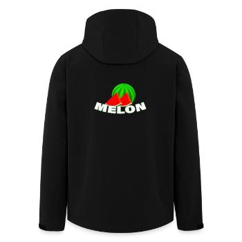MELON - Men’s Recycled Softshell Jacket by Stanley/Stella - black - Back - AI Model Male 185 light (185cm)