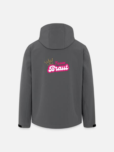 Team Bridal Crowns Pink Design - Men’s Recycled Softshell Jacket by Stanley/Stella - black