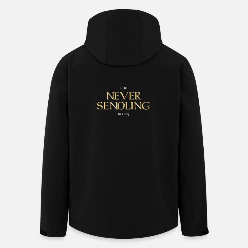 The Never Sending Story - Recycelte Männer Softshell-Jacke von Stanley/Stella - Schwarz