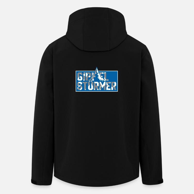 Gipfel Sturmer Mountain Top Logo - Men’s Recycled Softshell Jacket by Stanley/Stella - black