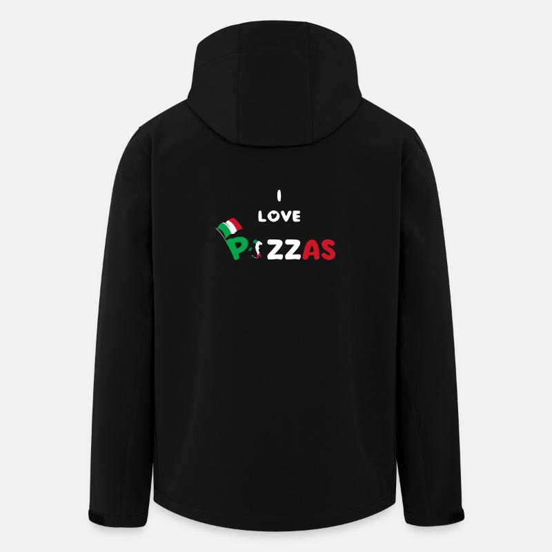 pizza humour cadeau pazzaiolo - Veste softshell homme en polyester recyclé Stanley/Stella - noir