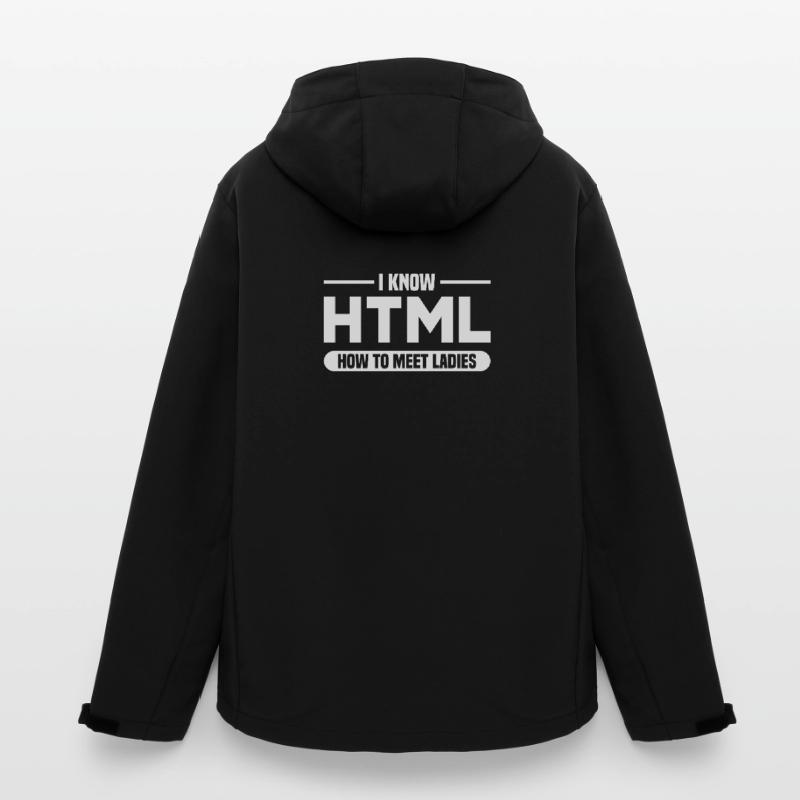 Programmation HTML d’humour disant Veste softshell homme en polyester recyclé Stanley/Stella