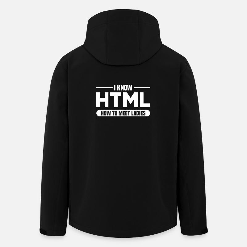 HTML Humor Code Programmierer Spruch - Recycelte Männer Softshell-Jacke von Stanley/Stella - Schwarz