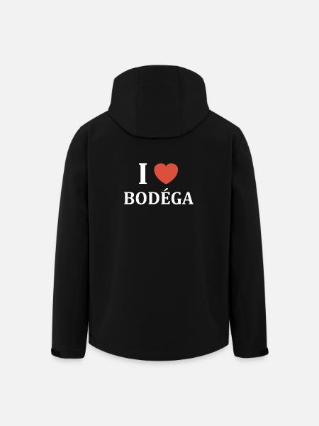I Love Bodega Logo Tee - Men’s Recycled Softshell Jacket by Stanley/Stella - black