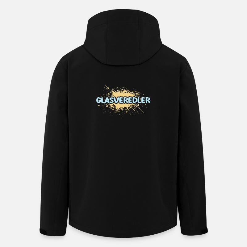 Geschenk für Glasveredler - Recycelte Männer Softshell-Jacke von Stanley/Stella - Schwarz