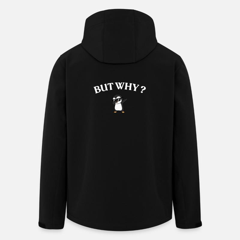 But Why? Penguin Style - Men’s Recycled Softshell Jacket by Stanley/Stella - black