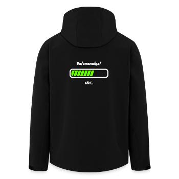 Data Analyst Loading Data Analyst Statistics - Men’s Recycled Softshell Jacket by Stanley/Stella - black - Back - AI Model Male 185 light (185cm)