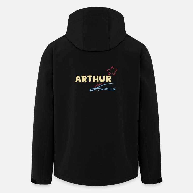 Arthur - Recycelte Männer Softshell-Jacke von Stanley/Stella - Schwarz