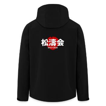 Shotokai Karate Martial Art GYM Japanese Kanji - Men’s Recycled Softshell Jacket by Stanley/Stella - black - Back - AI Model Male 185 light (185cm)