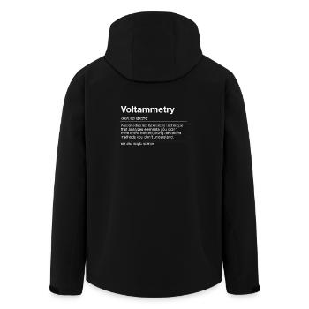 Voltammétrie Polarographie Chimie - Veste softshell homme en polyester recyclé Stanley/Stella - noir - Dos - AI Model Male 185 light (185cm)