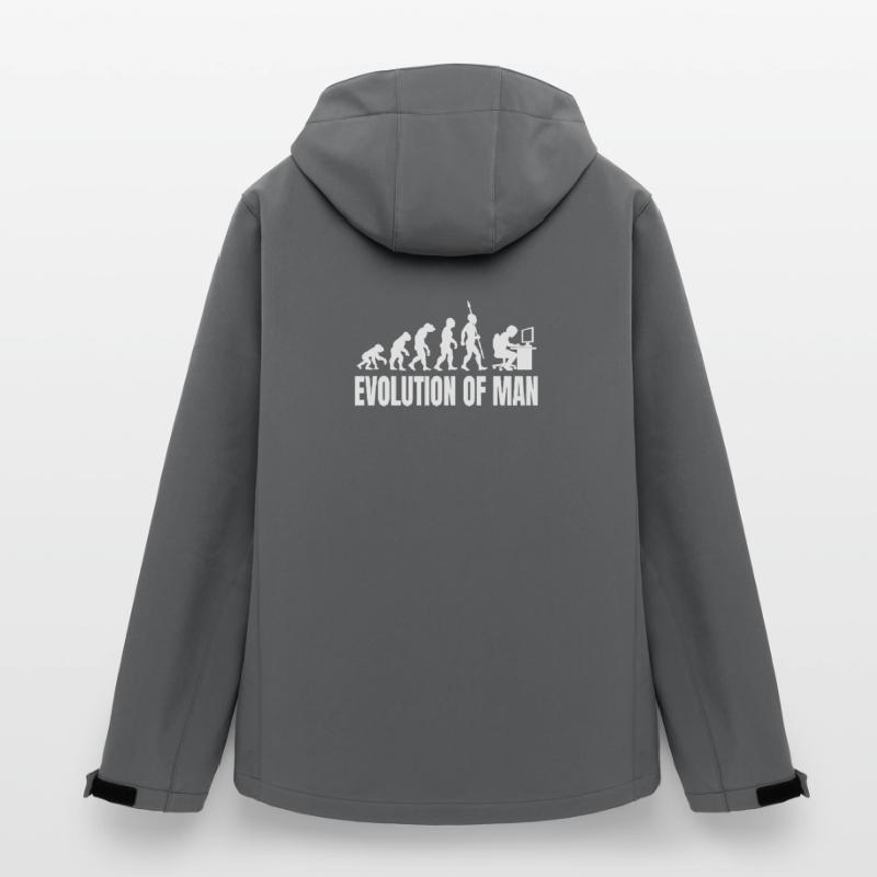 Programmeur Computer Freak Evolution Rétro Veste softshell homme en polyester recyclé Stanley/Stella