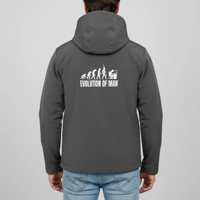Programmierer Computerfreak Evolution Retro Recycelte Männer Softshell-Jacke von Stanley/Stella