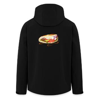 Doner Kebab Fast Food Junk Turkey Turc - Veste softshell homme en polyester recyclé Stanley/Stella - noir - Dos - AI Model Male 185 light (185cm)