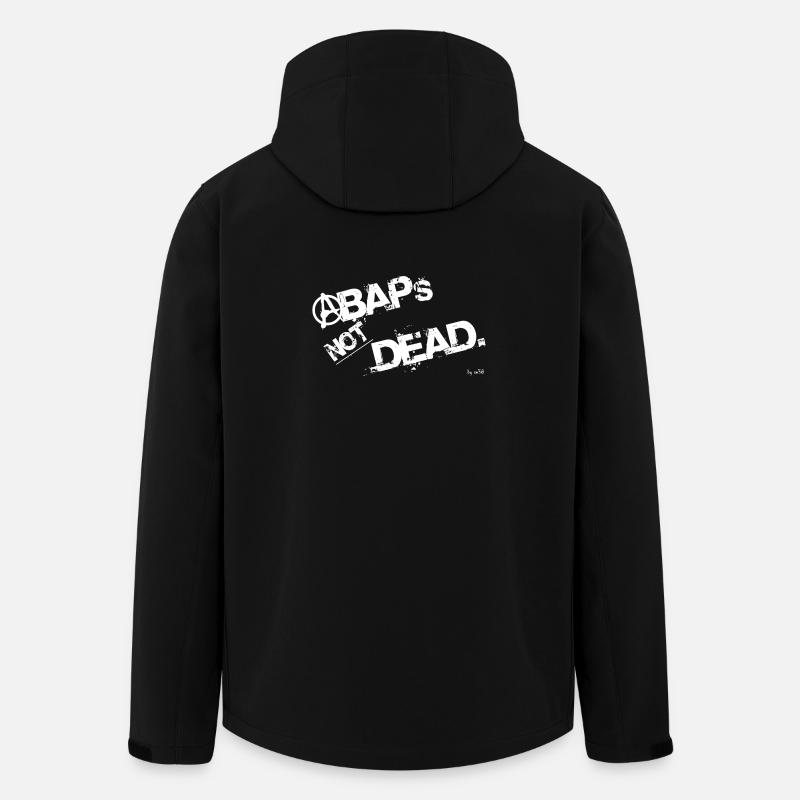ABAPsNotDead white - Recycelte Männer Softshell-Jacke von Stanley/Stella - Schwarz