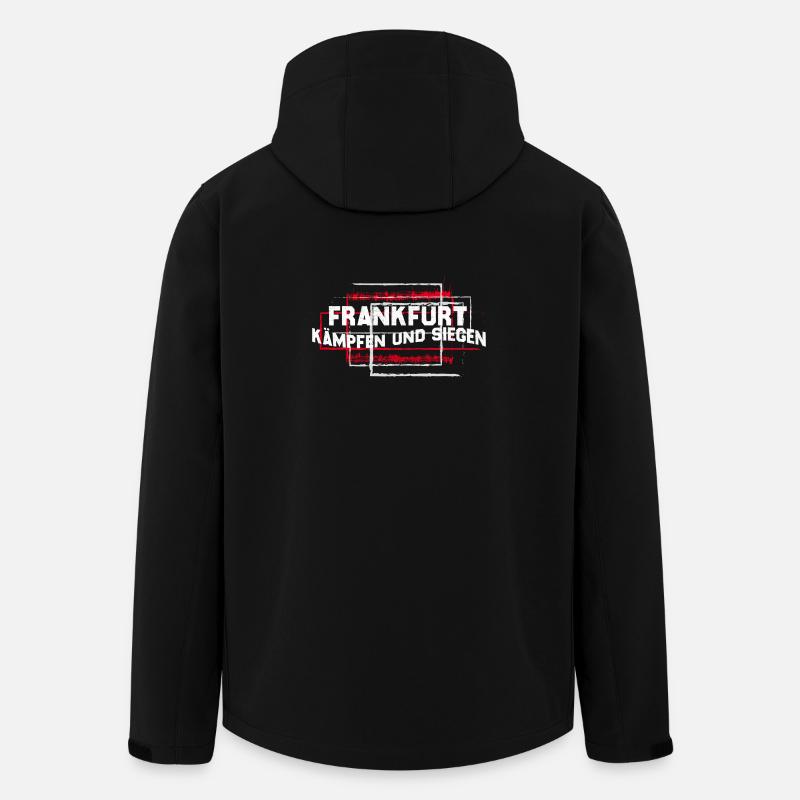 Frankfurt - kämpfen uns siegen - Recycelte Männer Softshell-Jacke von Stanley/Stella - Schwarz