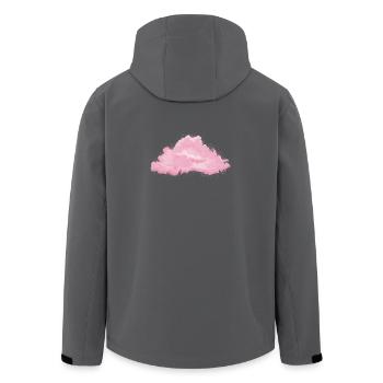 nuage blanc moelleux unique en rose - Veste softshell homme en polyester recyclé Stanley/Stella - noir - Dos - AI Model Male 185 light (185cm)