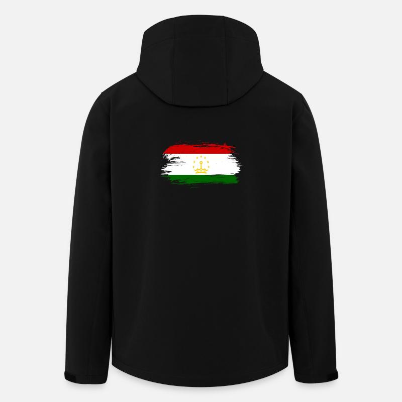 Tadschikistan Flagge - Recycelte Männer Softshell-Jacke von Stanley/Stella - Schwarz