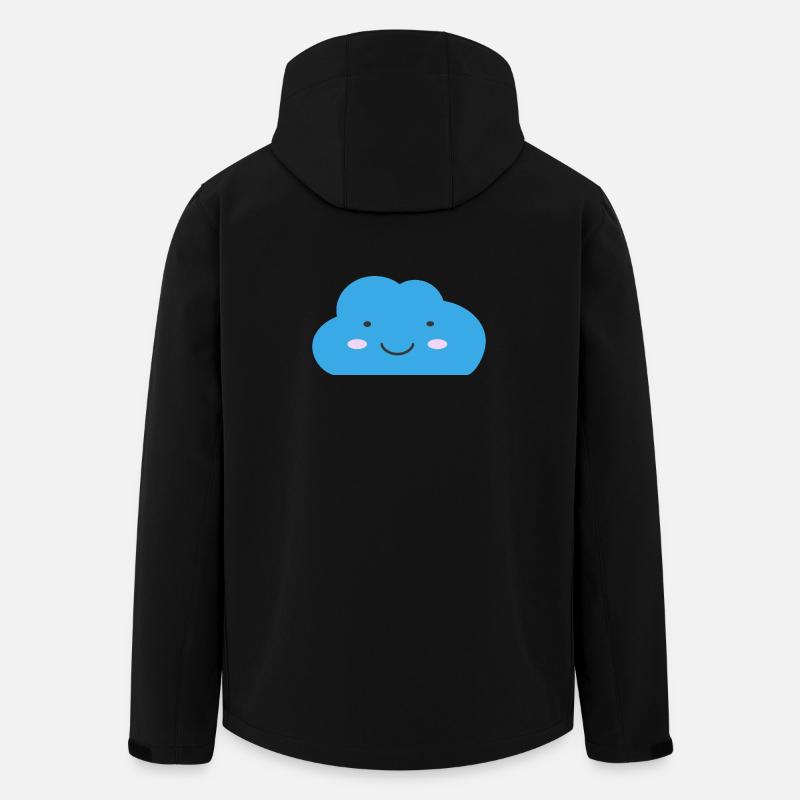 Nuage Kawaii - Veste softshell homme en polyester recyclé Stanley/Stella - noir