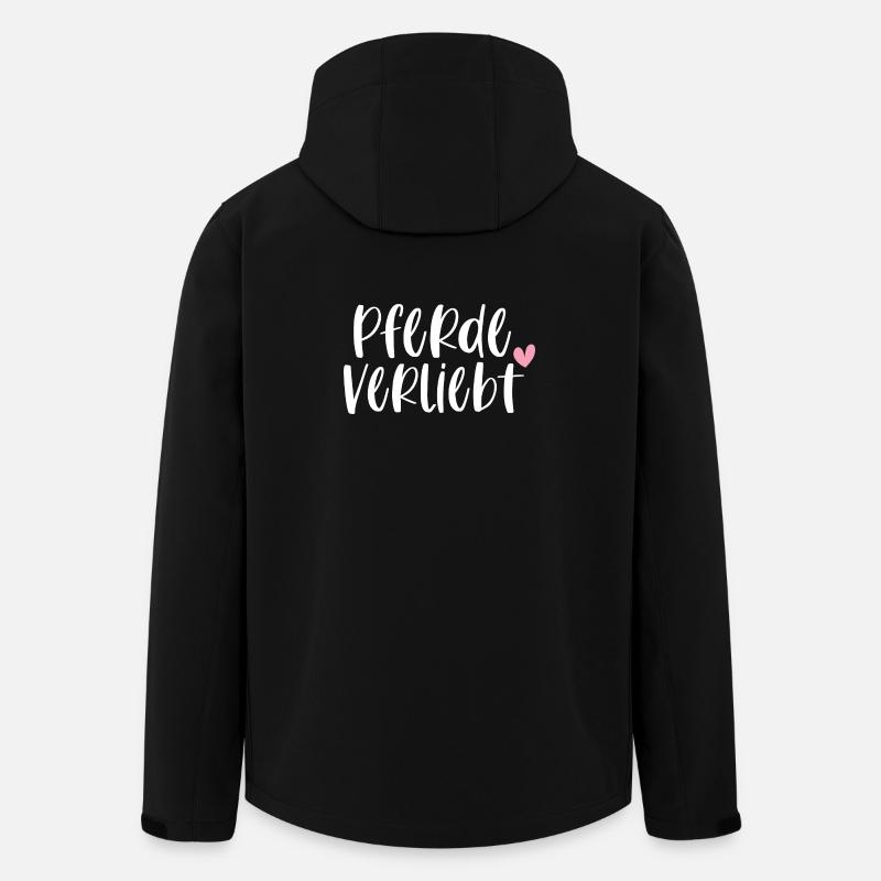 Pferde Pferdeverliebt Pferd Reiten Geschenk - Recycelte Männer Softshell-Jacke von Stanley/Stella - Schwarz