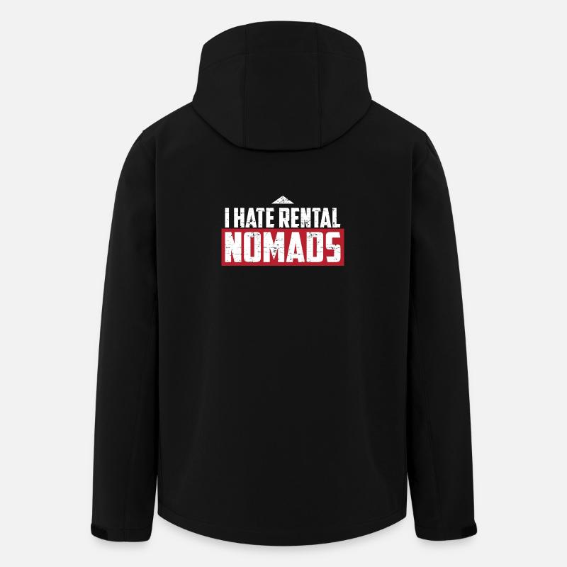 I hate rental nomads - Men’s Recycled Softshell Jacket by Stanley/Stella - black