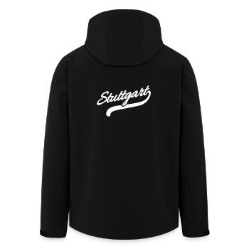 Stuttgart Rétro - Veste softshell homme en polyester recyclé Stanley/Stella - noir - Dos - AI Model Male 185 light (185cm)