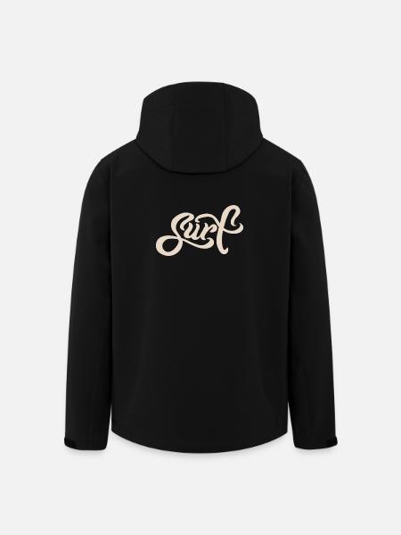 Surf Lettering - Recycelte Männer Softshell-Jacke von Stanley/Stella - Schwarz
