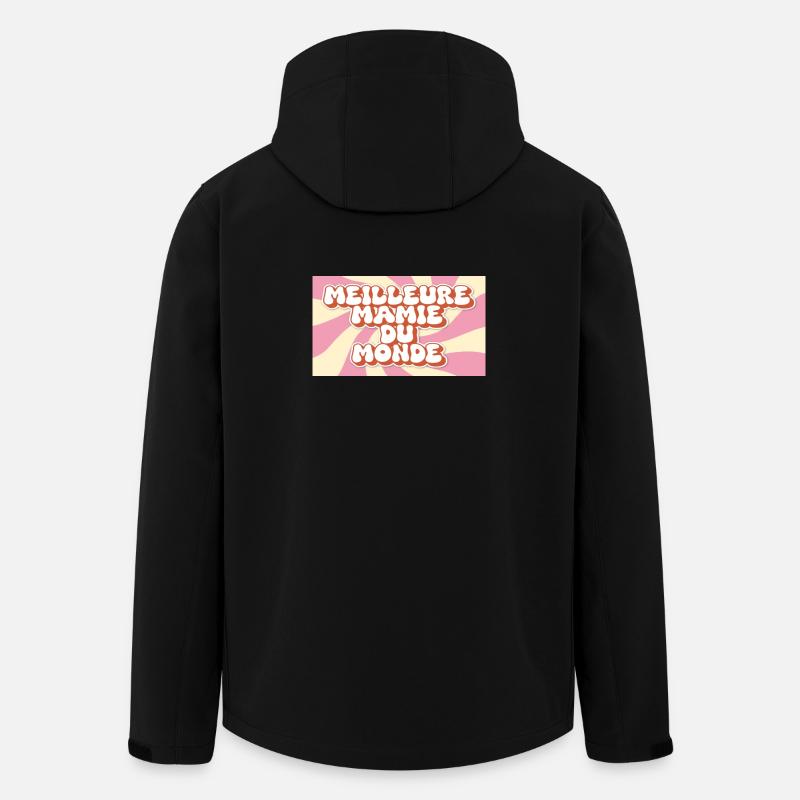Meilleure Mamie du monde - Veste softshell homme en polyester recyclé Stanley/Stella - noir