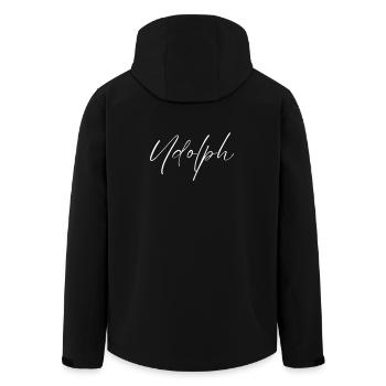 T-shirt Udolph Name Cadeau pour hommes - Veste softshell homme en polyester recyclé Stanley/Stella - noir - Dos - AI Model Male 185 light (185cm)