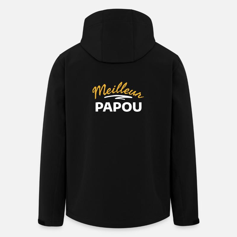 Design Graphique Nature Éclatante - Veste softshell homme en polyester recyclé Stanley/Stella - noir