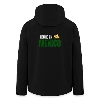 Hergestellt in Mexiko, mexikanischer Stolz - Recycelte Männer Softshell-Jacke von Stanley/Stella - Schwarz - Hinten - AI Model Male 185 light (185cm)