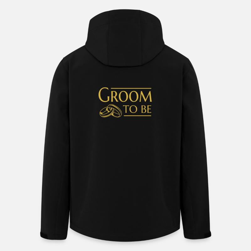 Bräutigam Hochzeit Verlobter - Recycelte Männer Softshell-Jacke von Stanley/Stella - Schwarz