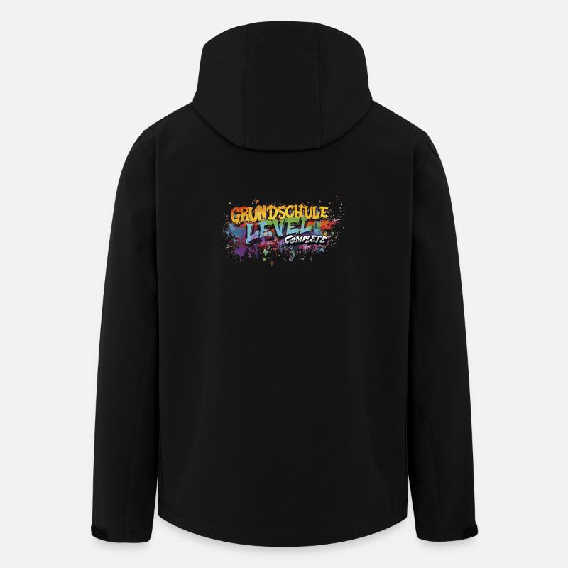 Grundschule Level Complete Graffiti Abschlussshirt - Recycelte Männer Softshell-Jacke von Stanley/Stella - Schwarz