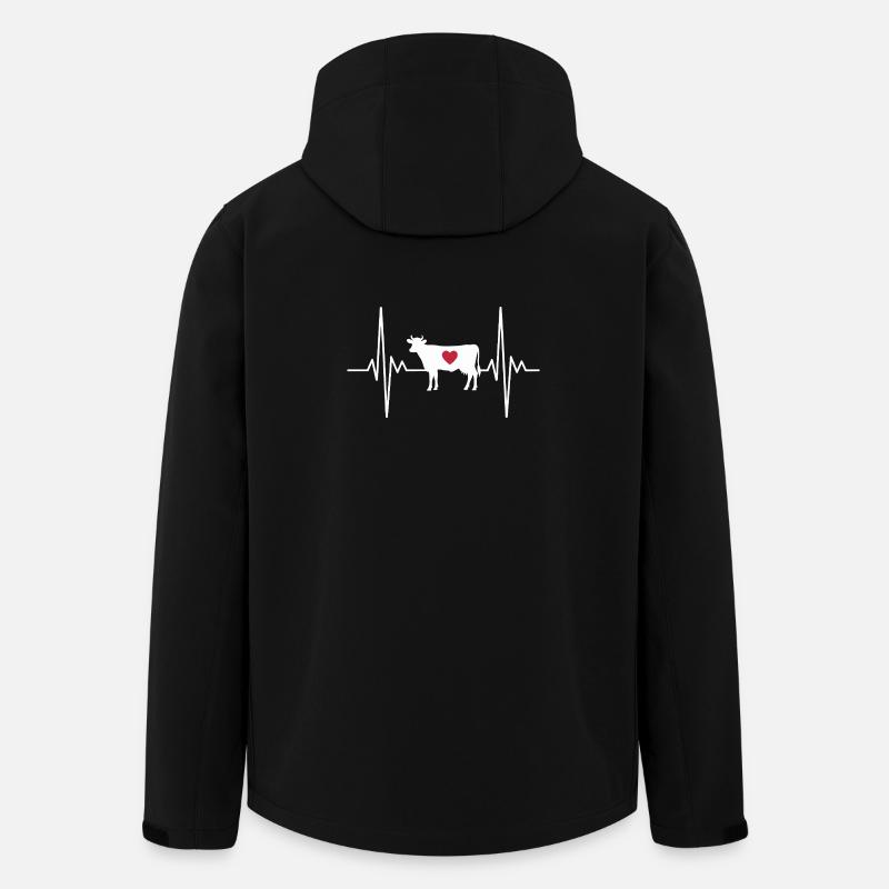 Vache - Veste softshell homme en polyester recyclé Stanley/Stella - noir
