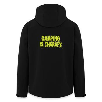 Le camping est une thérapie - Veste softshell homme en polyester recyclé Stanley/Stella - noir - Dos - AI Model Male 185 light (185cm)