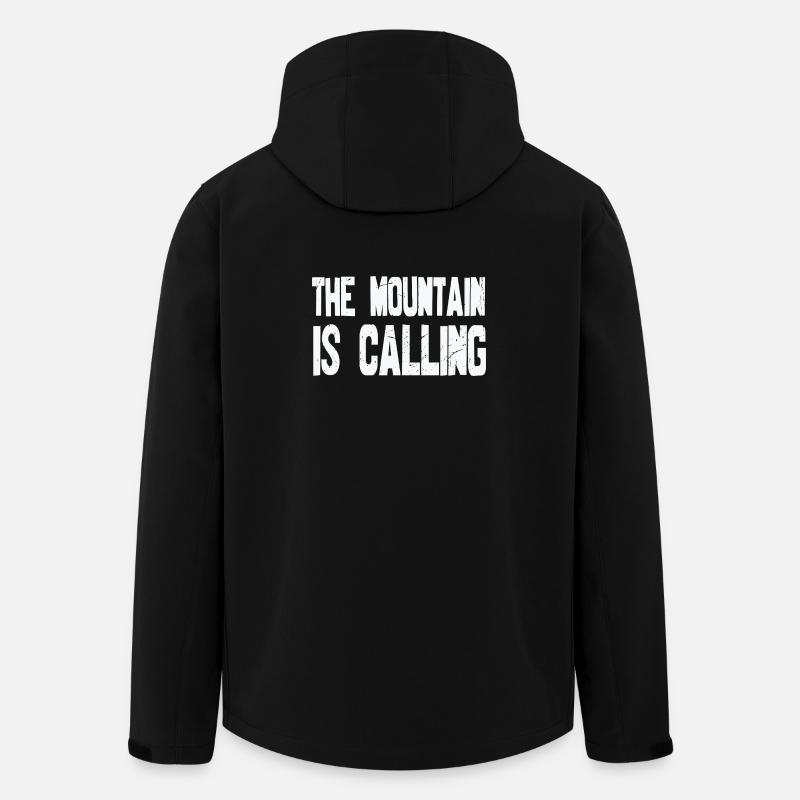 The Mountain is calling - Men’s Recycled Softshell Jacket by Stanley/Stella - black
