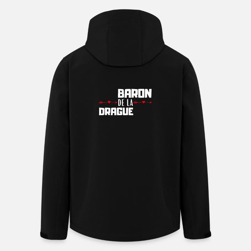 Baron de la Drague - Recycelte Männer Softshell-Jacke von Stanley/Stella - Schwarz