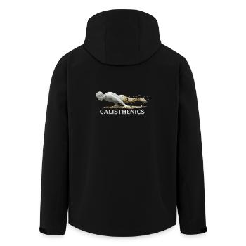 Calisthenics Planche - Griechische Statue - Recycelte Männer Softshell-Jacke von Stanley/Stella - Schwarz - Hinten - AI Model Male 185 light (185cm)