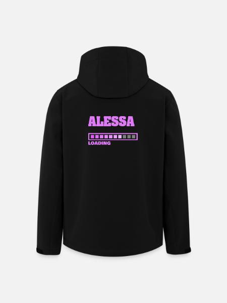 ALESSA - Veste softshell homme en polyester recyclé Stanley/Stella - noir