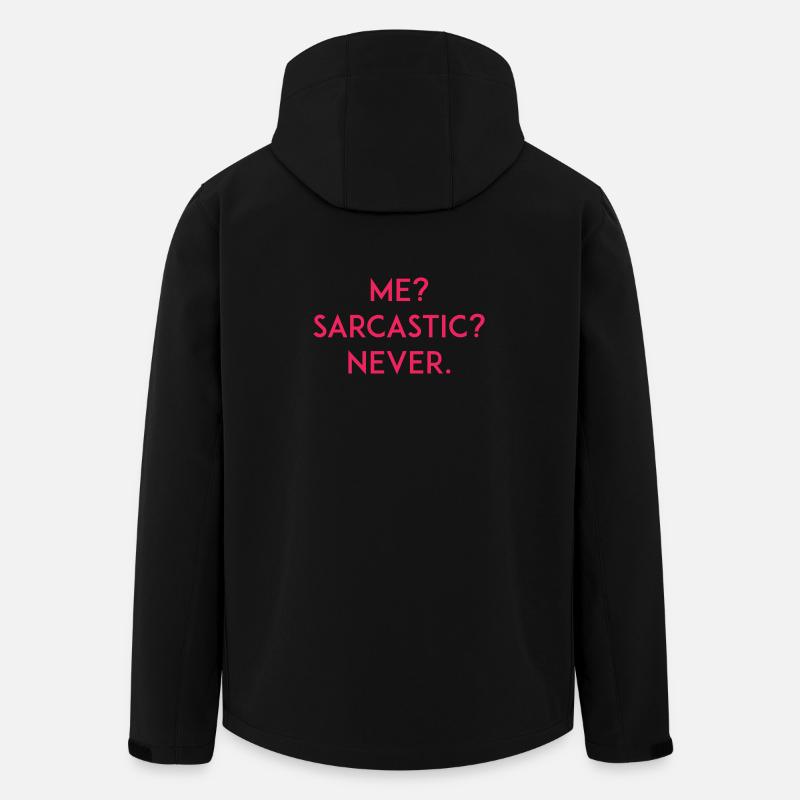 Me? Sarcastic? Never - Men’s Recycled Softshell Jacket by Stanley/Stella - black