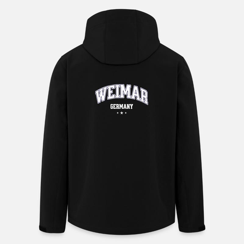 Emblème de l’Allemagne de Weimar - Veste softshell homme en polyester recyclé Stanley/Stella - noir