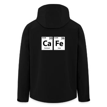 CaFe Chemistry Periodic Table - Recycelte Männer Softshell-Jacke von Stanley/Stella - Schwarz - Hinten - AI Model Male 185 light (185cm)