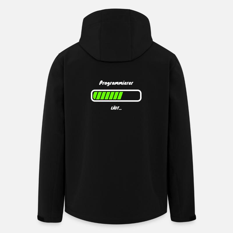 Programmer Loading Software Development - Men’s Recycled Softshell Jacket by Stanley/Stella - black