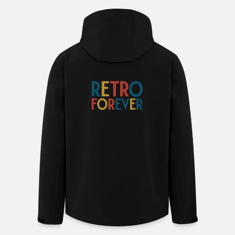 Retro für immer - Recycelte Männer Softshell-Jacke von Stanley/Stella - Schwarz