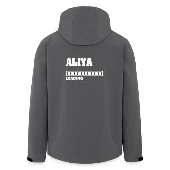 Aliya de naissance - Veste softshell homme en polyester recyclé Stanley/Stella - charbon - Dos - AI Model Male 185 light (185cm)