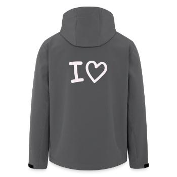 i_love - Veste softshell homme en polyester recyclé Stanley/Stella - charbon - Dos - AI Model Male 185 light (185cm)