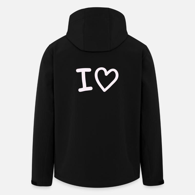 i_love - Veste softshell homme en polyester recyclé Stanley/Stella - noir
