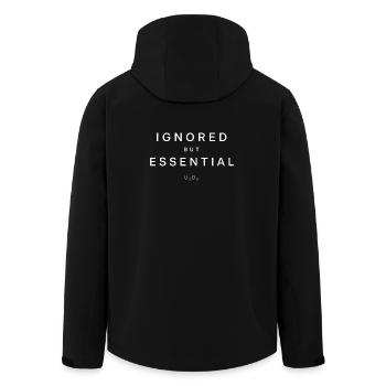 Investisseur en uranium ignoré la chemise essentielle - Veste softshell homme en polyester recyclé Stanley/Stella - noir - Dos - AI Model Male 185 light (185cm)