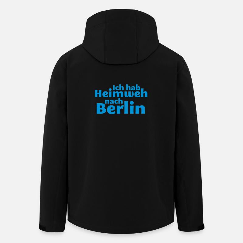 Berlin - la nostalgie de Berlin - Veste softshell homme en polyester recyclé Stanley/Stella - noir